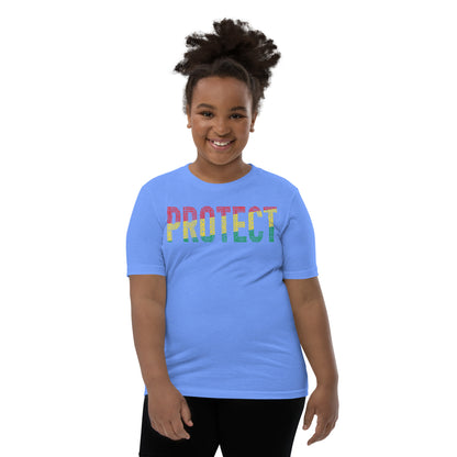 "PROTECT"  Pan-African Word Cluster Youth Short Sleeve T-Shirt