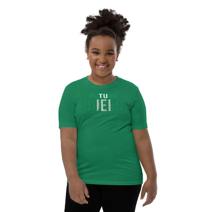 FUTURE QUEEN Nigerian Inspired Word Cluster Youth Short Sleeve T-Shirt