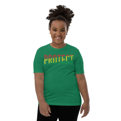 "PROTECT"  Pan-African Word Cluster Youth Short Sleeve T-Shirt