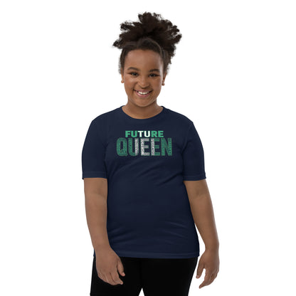 FUTURE QUEEN Nigerian Inspired Word Cluster Youth Short Sleeve T-Shirt