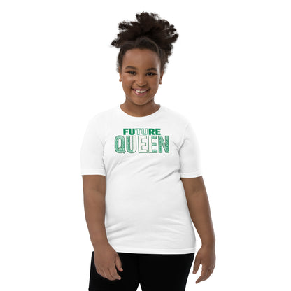 FUTURE QUEEN Nigerian Inspired Word Cluster Youth Short Sleeve T-Shirt