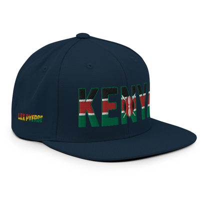KENYA Embroidered Snapback Hat