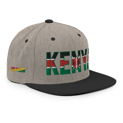 KENYA Embroidered Snapback Hat