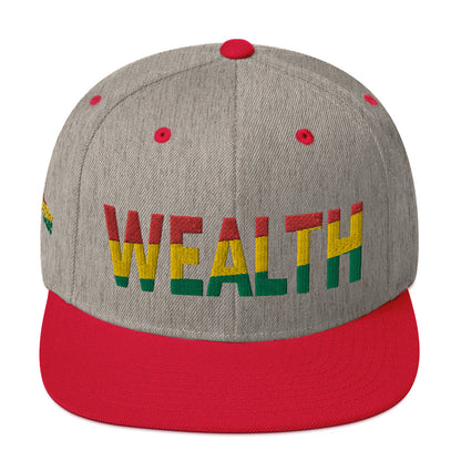 WEALTH Pan African Color Snapback Hat