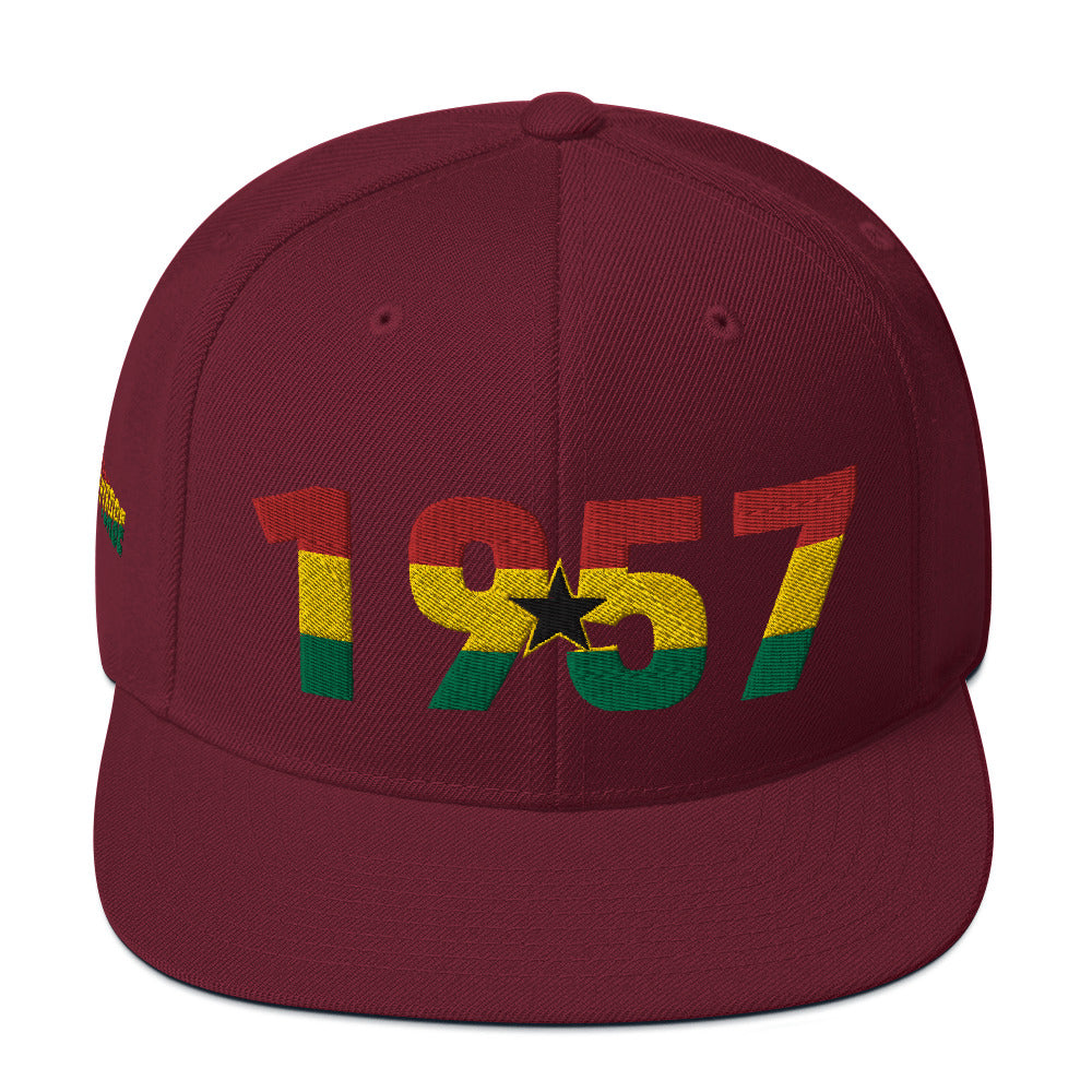 GHANA 1957 Independence Snapback Hat