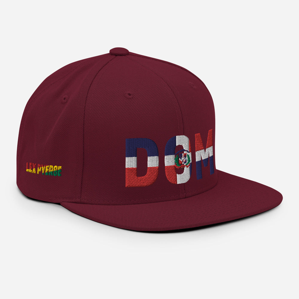 DOMINICAN REPUBLIC National Flag Inspired Snapback Hat