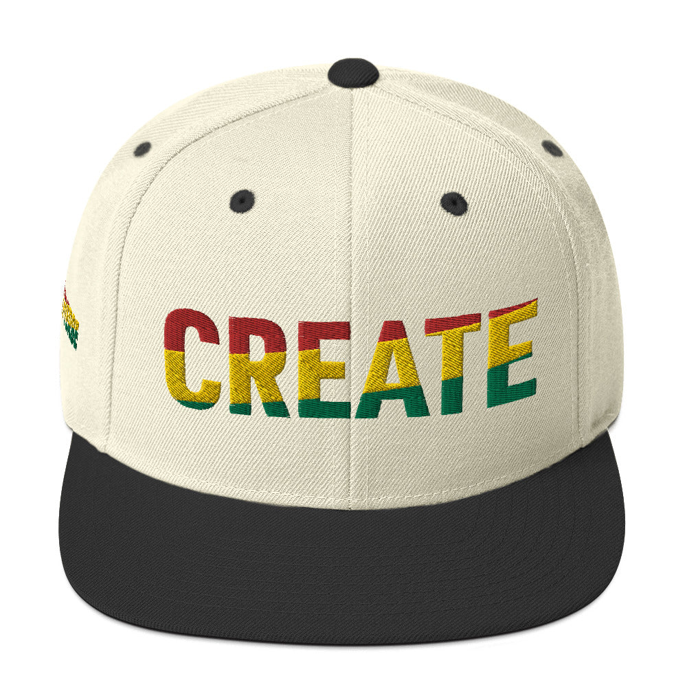 CREATE Pan African Color Snapback Hat