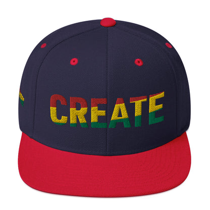 CREATE Pan African Color Snapback Hat