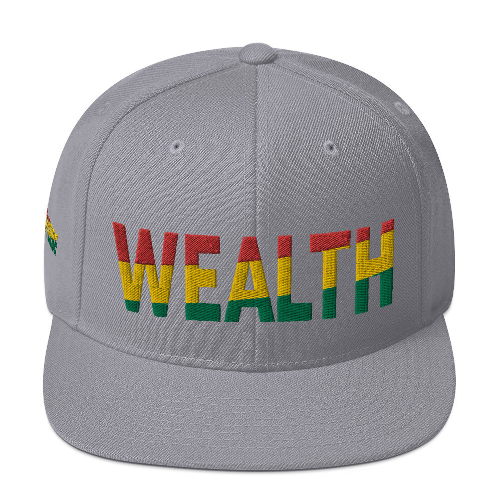 WEALTH Pan African Color Snapback Hat