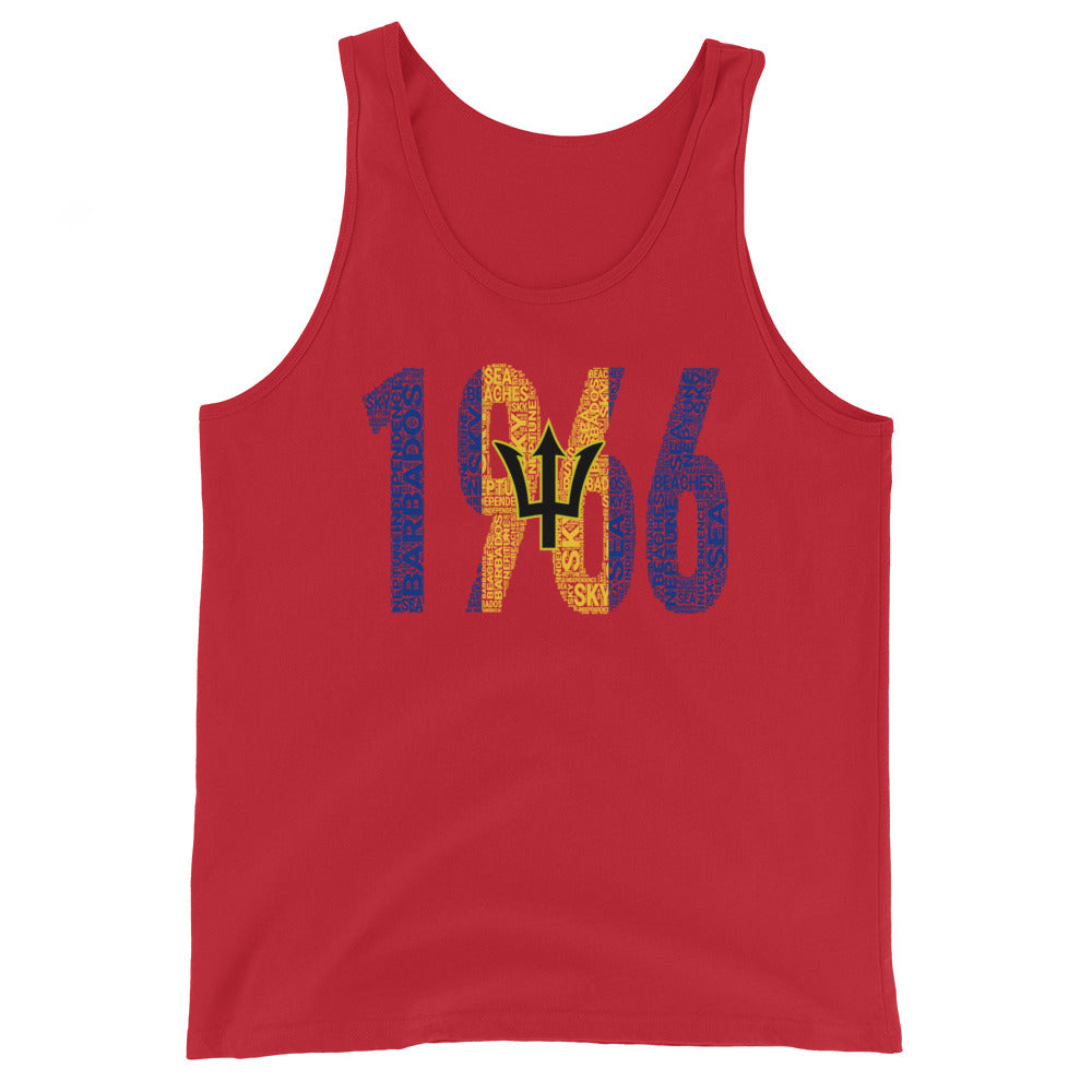 Barbados 1966 Independence Year Inspired Unisex Tank Top