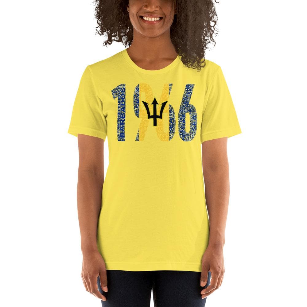 BARBADOS INDEPENDENCE National Flag Inspired Short-Sleeve Unisex T-Shirt - pyerses-bookstore-and-clothing.myshopify.com