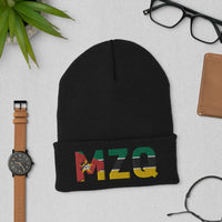 MOZAMBIQUE MODERN FLAG INSPIRED Cuffed Beanie - pyerses-bookstore-and-clothing.myshopify.com