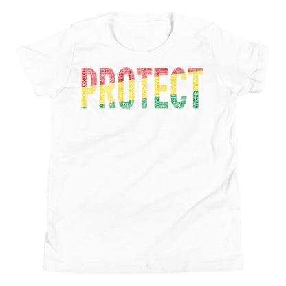 "PROTECT"  Pan-African Word Cluster Youth Short Sleeve T-Shirt
