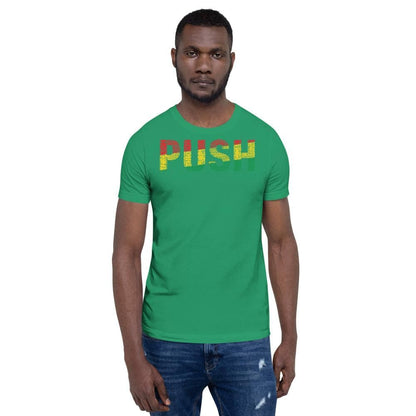 PUSH Pan-African Colored Short-Sleeve Unisex T-Shirt - pyerses-bookstore-and-clothing.myshopify.com