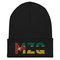 MOZAMBIQUE MODERN FLAG INSPIRED Cuffed Beanie - pyerses-bookstore-and-clothing.myshopify.com