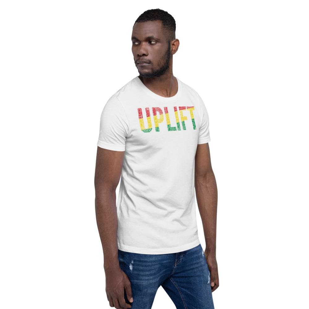 UPLIFT Black Men, Women, Boys, & Girls Pan-African Color Short-Sleeve Unisex T-Shirt - pyerses-bookstore-and-clothing.myshopify.com