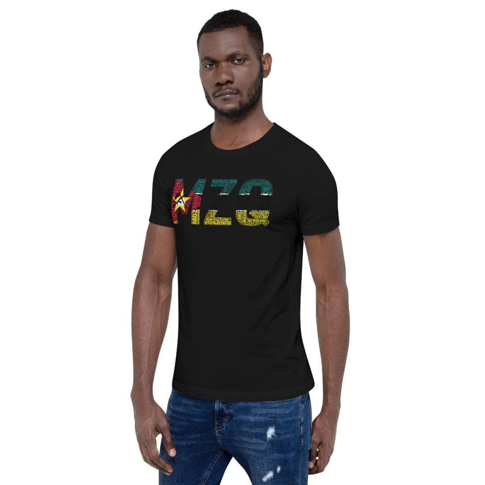 Mozambique National Flag Word Cloud Tee - pyerses-bookstore-and-clothing.myshopify.com