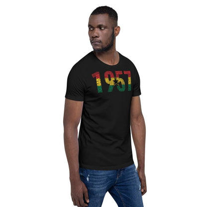 Ghana 1957 Independence National Flag Inspired Short-Sleeve Unisex T-Shirt - pyerses-bookstore-and-clothing.myshopify.com