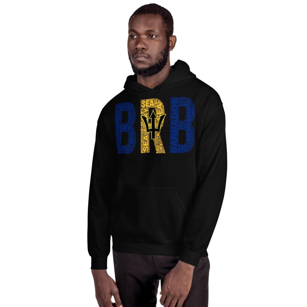 BARBADOS National Flag Inspired Unisex Hoodie - pyerses-bookstore-and-clothing.myshopify.com