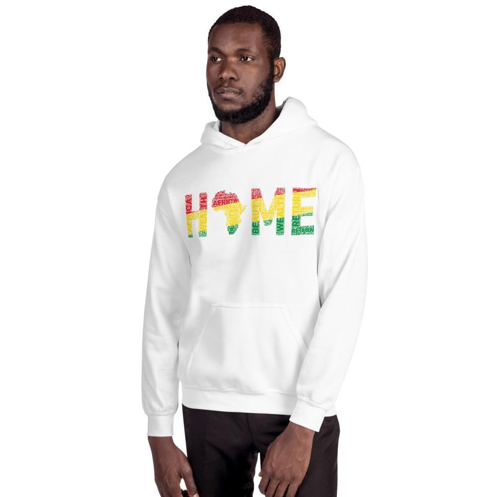 HOME Africa Silhouette Word Cluster Unisex Hoodie - pyerses-bookstore-and-clothing.myshopify.com