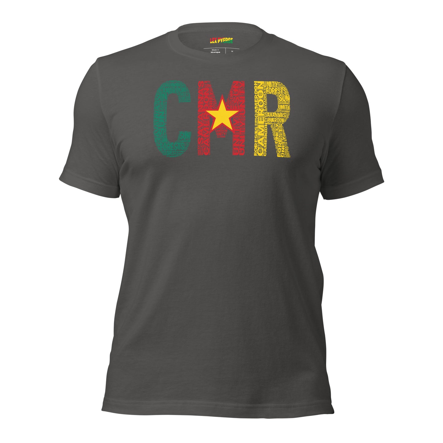 Cameroon CMR Inspired Word Cluster Unisex t-shirt
