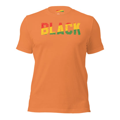"BLACK" Word Cluster Pan-African Unisex Short Sleeve T-Shirt