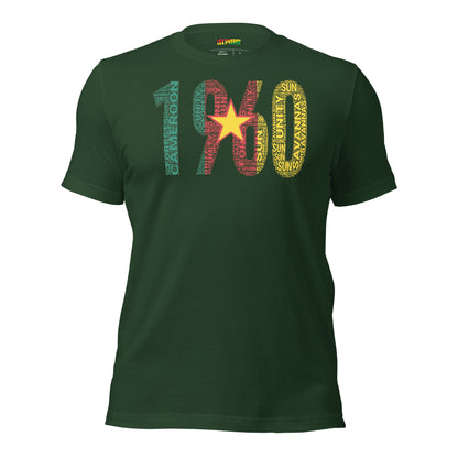 Cameroon 1960 Independence Inspired Word Cluster Unisex t-shirt