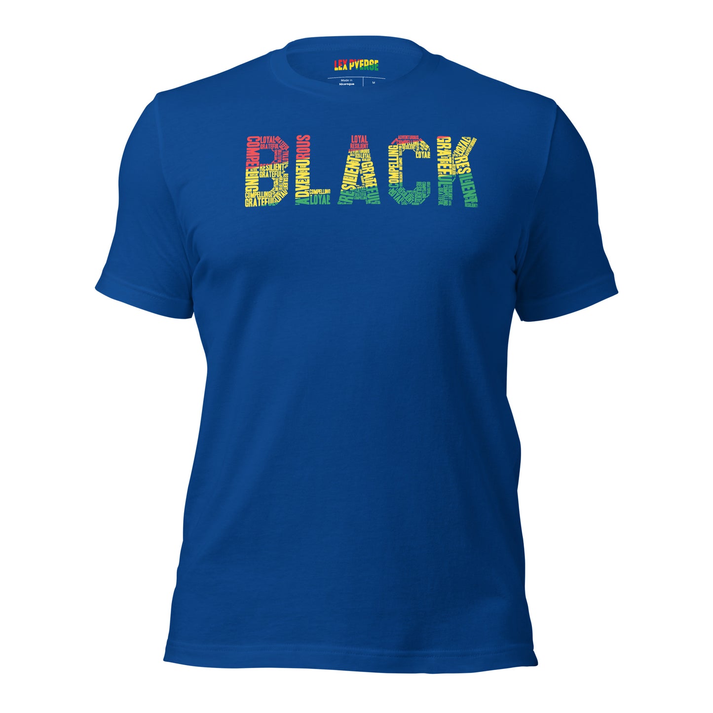 "BLACK" Word Cluster Pan-African Unisex Short Sleeve T-Shirt