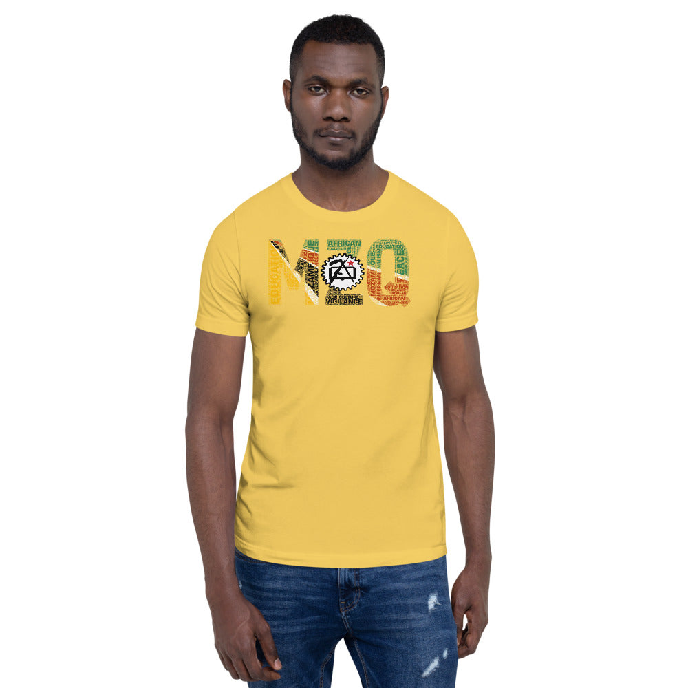 Mozambique 1975 Flag Inspired Word Cluster Unisex T-Shirt