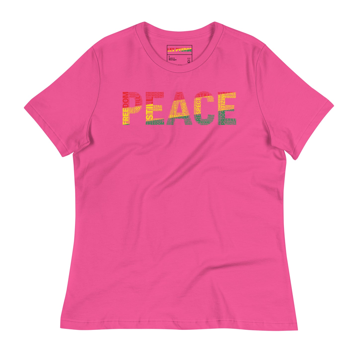 PEACE Word Cluster Women's Relaxed T-Shirt