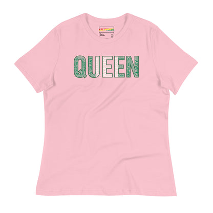 QUEEN Nigerian Inspired Word Cluster Women's Relaxed T-Shirt