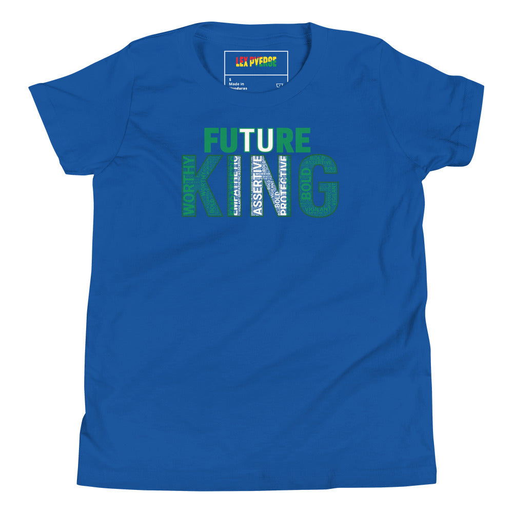 FUTURE KING Nigerian Inspired Word Cluster Youth Short Sleeve T-Shirt